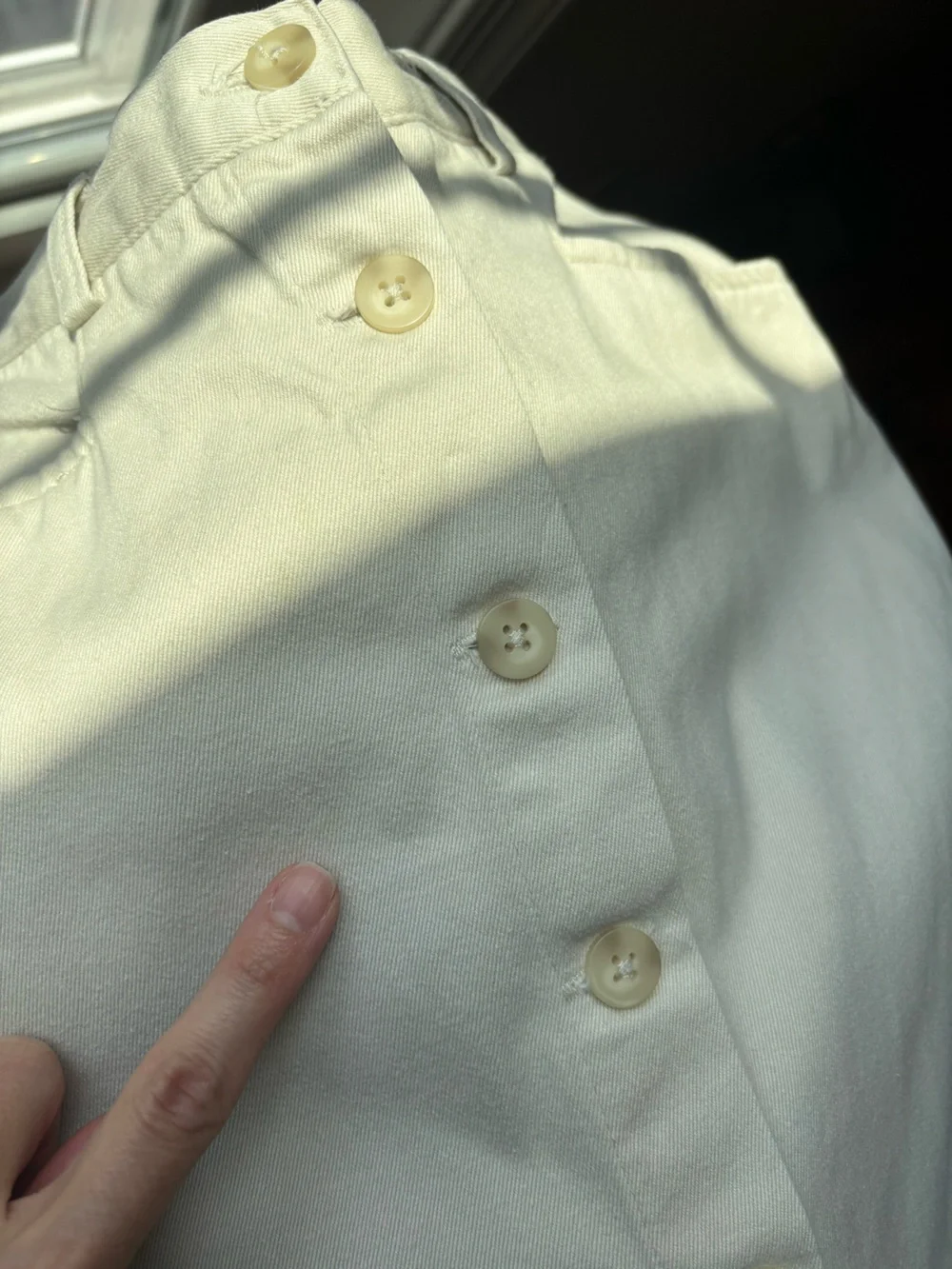 GAP Vintage Cream Button-Front Midi Skirt